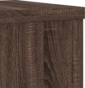 vidaXL Βάσεις Φυτών 2 Τεμ. Καφέ Δρυς 25x25x35 εκ. Επεξεργασμένο Ξύλο