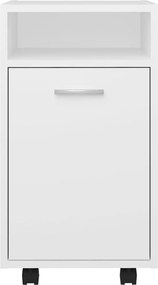 vidaXL Βοηθητικό Ντουλάπι με Τροχούς Λευκό 33x38x60 εκ. Επεξ. Ξύλο