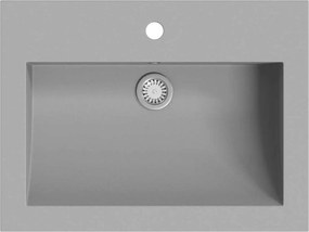 vidaXL Νιπτήρας Γκρι 600 x 450 x 120 χιλ. Γρανιτένιος