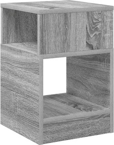 vidaXL End Table Γκρίζο Σονομα 30,5 x 30 x 45 εκ Επεξεργασμένο ξύλο