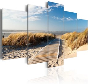 Πίνακας - Unguarded beach - 5 pieces 200x100