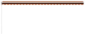 vidaXL Τέντα Συρόμενη Χειροκίνητη Πορτοκαλί / Καφέ 600 x 300 εκ.