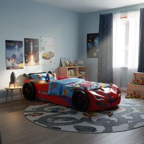 Παιδικό Κρεβάτι turbo plus-Κόκκινο