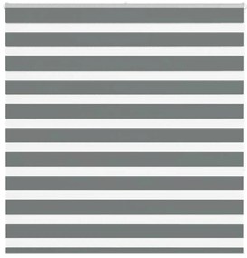 vidaXL Ζέβρα τυφλή Σκούρο Γκρι Πλάτος υφάσματος 145,9 εκ. Πολυεστέρας