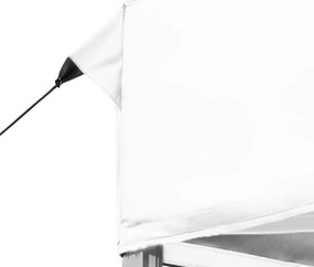 vidaXL Κιόσκι Πτυσσόμενο Επαγγελματικό Λευκό 6 x 3 μ. Αλουμινίου