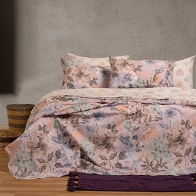 Σεντόνια Elrod Με Λάστιχο (Σετ 3τμχ) Lilac Melinen Single 100x232cm Cotton-Polyester