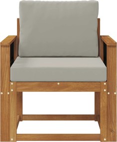 vidaXL Εξωτερικός καναπές Στερεό Ξύλο Ακακίας και Πολυεστέρ