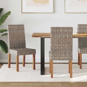 Καρέκλα τραπεζαρίας 2 pcs Γκρίζο Kubu 45 x 54 x 93 εκ