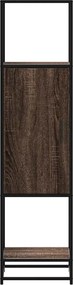 vidaXL Highboard καφέ δρυς Κατασκευασμένο ξύλο και μέταλλο