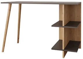 Intrahome Γραφείο εργασίας Volet Intrahome σε oak- ανθρακί απόχρωση 114x56x76εκ | SKU: INTRAPA-208111385