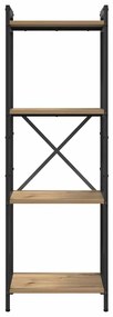 vidaXL Βιβλιοθήκη artisan δρυς 40 x 30 x 118 εκ Επεξεργασμένο ξύλο