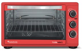 Ηλεκτρικό Φουρνάκι 23 Lt 1500 W Turbotronic TT-EV23 Red TT-EV23 Red