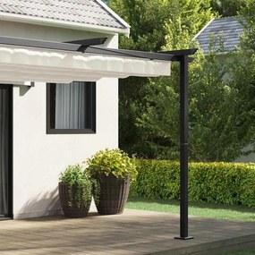 vidaXL Κιόσκι 300 x 300 x 200 cm Κρεμ Πολυεστέρας