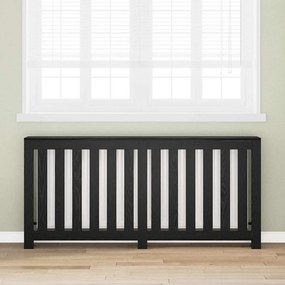 vidaXL Κάλυμμα Θερμαντήρα  Μαύρη Δρυς 175x20x82 cm Ξυλεία