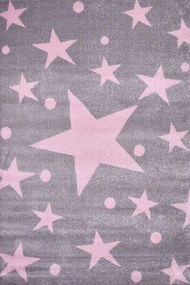 Χαλί Παιδικό Breeze Stars Pink-Grey 160X230cm