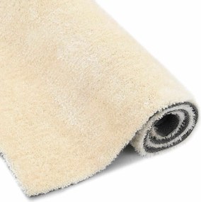 vidaXL Αφράτο Χαλάκι Περιοχής Κρεμ 120 x 160 cm Πολυαιθυλένιο