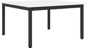 vidaXL Τραπεζάκι σαλονιού Λευκό 80 x 80 x 45 cm Στερεά ξυλεία πεύκου
