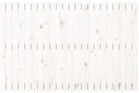 vidaXL Κεφαλάρι Τοίχου Λευκό 140x3x90 εκ. από Μασίφ Ξύλο Πεύκου