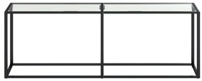 vidaXL Τραπέζι Κονσόλα Διαφανές 220 x 35 x 75,5 εκ. από Ψημένο Γυαλί