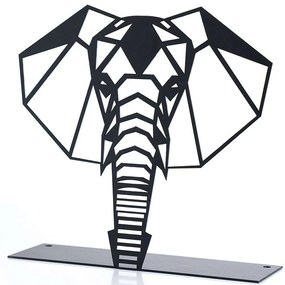 Διακοσμητικό Επιτραπέζιο Elephant 901LMN1117 21x21cm Black Aberto Design Μέταλλο