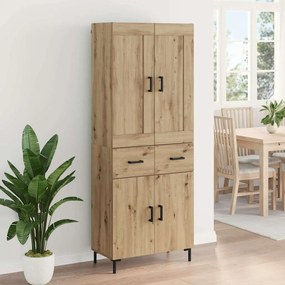 vidaXL Highboard με συρτάρι 2 pcs Artisan Oak Επεξεργασμένο ξύλο