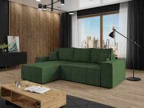 Γωνιακός καναπές Malaga mini I-Prasino-Αριστερή