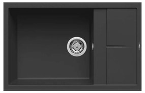 Νεροχύτης κουζίνας UNICO 310 Nero 40 ELLECI 78x50cm - LGU31040