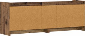 vidaXL Ντουλάπι TV 130 x 33 x 47 cm Παλαιωμένο ξύλο