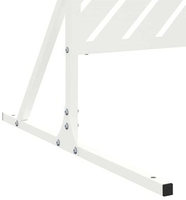 vidaXL Οθόνη Ιδιωτικότητας Λευκό 100 x 50 x 180 εκ. Ατσάλι