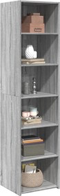 vidaXL Ντουλάπι Γκρι Sonoma 45x41x185 εκ. Επεξεργασμένο Ξύλο