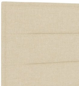 vidaXL Κεφαλάρι με κεφαλάρι Κρεμ 100 cm Τεχνητό Δέρμα