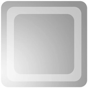 vidaXL Καθρέφτης Μπάνιου με LED 30x30 εκ.