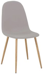 Σετ Τραπεζαρίας Elijah - Bella 3τεμ σε Λευκό - Γκρι Φ60x74εκ. 60x60x74 εκ.