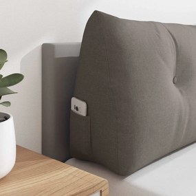 vidaXL Μαξιλάρι Πλάτης Taupe 140 x 24 x 50 εκ ύφασμα