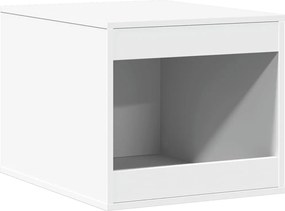 vidaXL Τουαλέτα Γάτας Περίφραξη Λευκό 47x59x42 εκ. Επεξεργασμ. Ξύλο