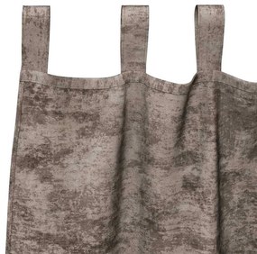 vidaXL Κουρτίνα με κουρτίνες 2 pcs Καπουτσίνο 140 x 140 cm Βελούδο