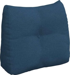 vidaXL Μαξιλάρι Πλάτης Μπλε 60 x 24 x 50 εκ ύφασμα