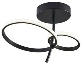Κρεμαστό Φωτιστικό Οροφής LED Μαύρο Double 4275900 Viokef 4275900 Μαύρο