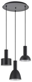 Φωτιστικό Οροφής Τρίφωτο Homelighting 77-8910 Flex Black