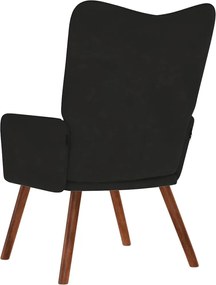 vidaXL Πολυθρόνα Relax Μαύρη Βελούδινη