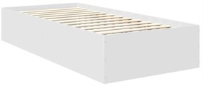 vidaXL Σκελετός Κρεβατιού Λευκό 120 x 200 cm Επεξεργασμένο ξύλο