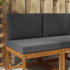 vidaXL Μαξιλάρι Καναπέ Εξωτερικού Χώρου 2 pcs Ανθρακί Πολυεστέρας