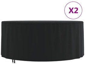 vidaXL Καλύμματα Επίπλων Κήπου 2τεμ. Ø 182x71 εκ. 420D Ύφασμα Oxford