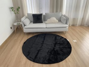 Χαλί Ροτόντα Φ160 Γουνάκι Felicity Black