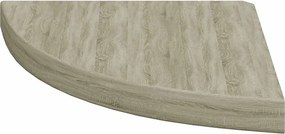 vidaXL Ράφια Τοίχου Γωνιακά 4 τεμ. Χρώμα Δρυός 35x35x3,8 εκ. MDF