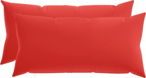 vidaXL Κάλυμμα Μαξιλαριού 2 pcs HEERLEN Κόκκινο 40 x 80 cm Πολυεστέρας