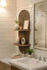 Ράφι Τοίχου Wenge BOBRE 20x13x70
