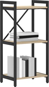 vidaXL Ράφι Βιβλίων Δρύς Sonoma 40 x 30 x 85 εκ Επεξεργασμένο ξύλο