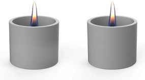 Επιτραπέζια Εστία Φωτιάς Breeze 8 Tenderflame με διάρκεια καύσης 4 - 5 ώρες, χωρητικότητα δεξαμενής 150ml και διαστάσεις 9x7.5cm - Grey - 2 τεμάχια