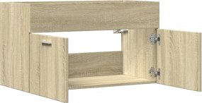 vidaXL Ντουλάπι Νιπτήρα Μπάνιου Sonoma Δρυς 90x38,5x46 εκ. Επεξ. Ξύλο